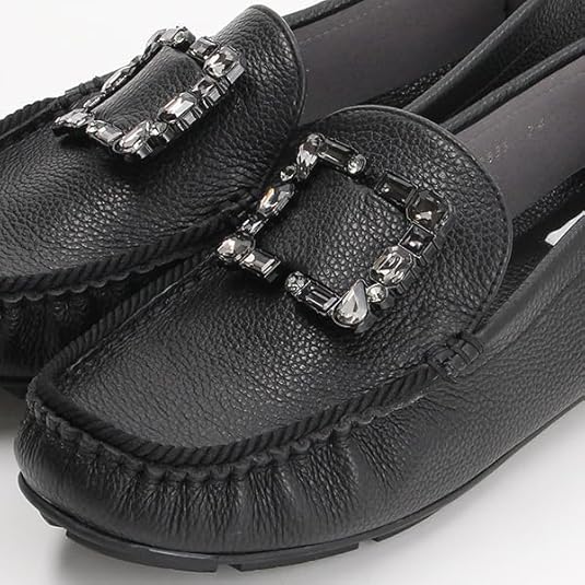☆美品☆【ランバン】ドライビングシューズ (23.5) モカシン　シボ革　リボン ☆美品☆【ランバン】ドライビングシューズ (23.5) モカシン